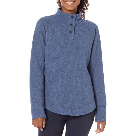 prAna Frozen Falls Women Sweater, Dark Sky, Size Large - Picture 1 of 7